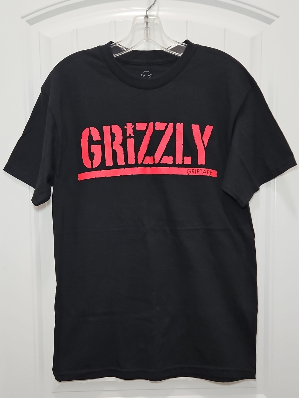 Grizzly Griptape Black Graphic Tee Logo T-shirt New Medium Unisex
